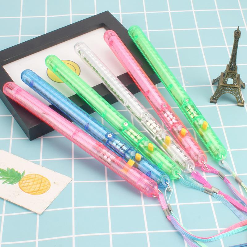 Large Transparent Colorful Water Wave Glow Stick with String for Concerts and Street Performances