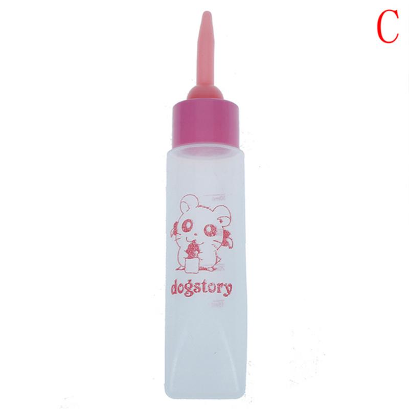 

30 мл бутылочка для кормления домашних животных, поилка, кормушка для кошек, собак, щенков, хомяк, кролик, шиншилла long pacifier розовый
