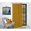Washed Microfiber Tab Curtain 135X250 Cm BOHEME Mustard, by Soleil d'Ocre