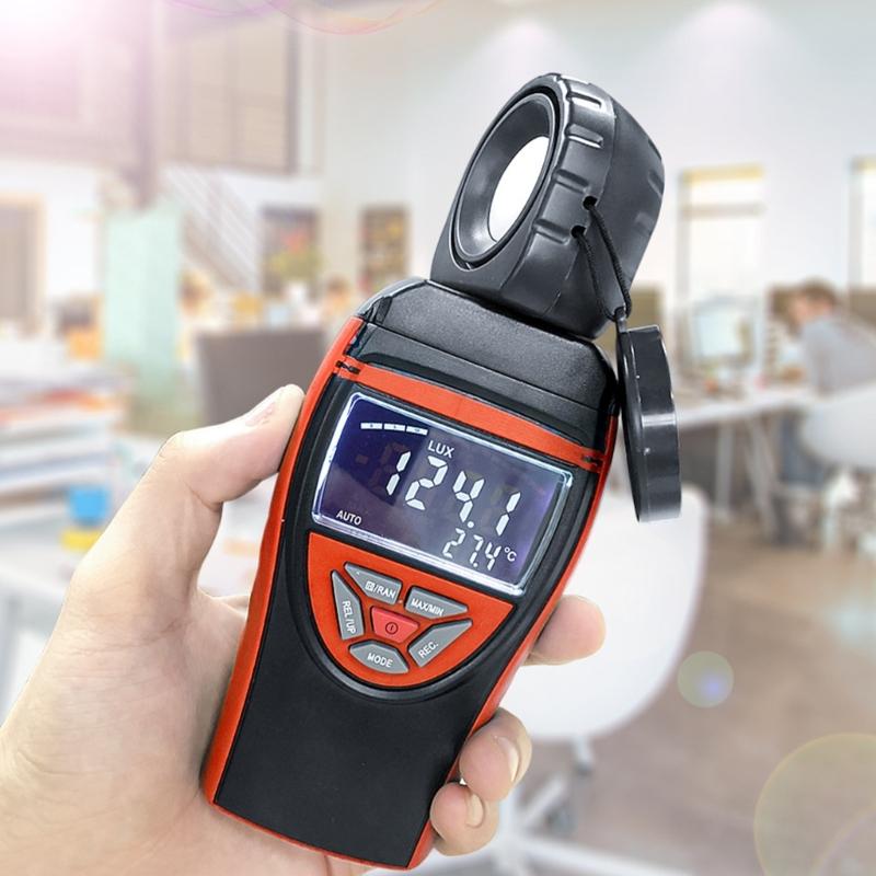 Professional Light Meter With LCD Screen Multiple Unit Conversion Illuminance Measure Device for Workplace Measurements