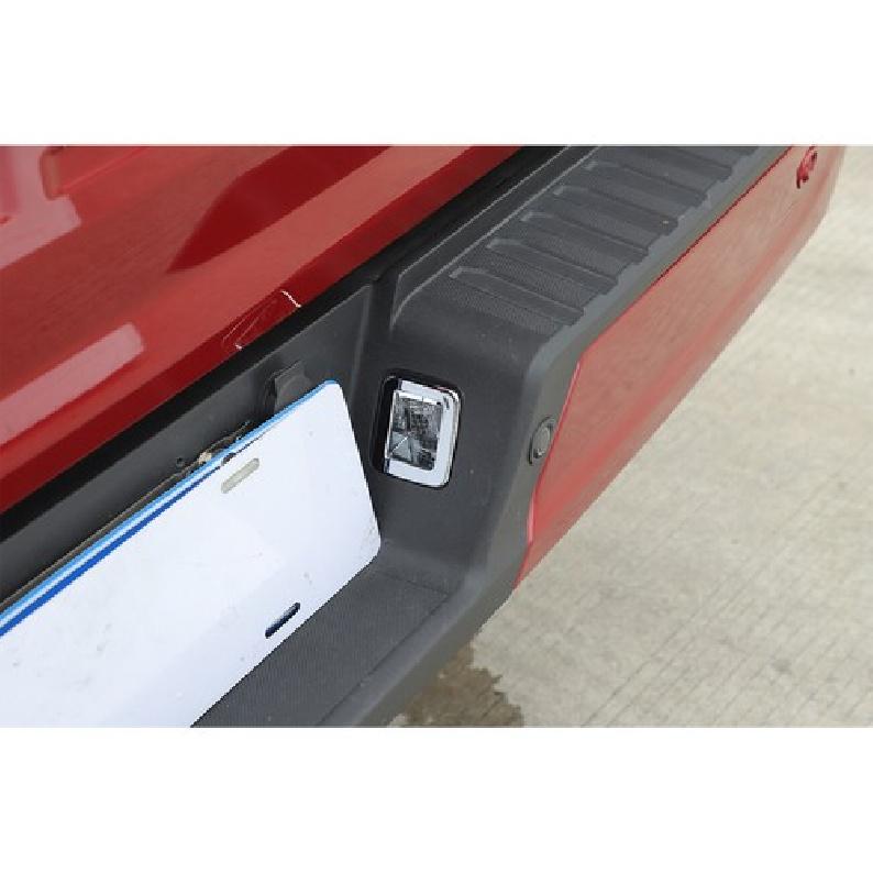 2XRear License Plate Light Lamp Cover Decor Trim For Ford F150 -23 Chrome