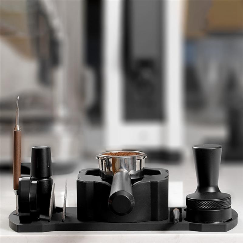 

A65T-Coffee Machine Handle Accessories 51/54/58Mm Universal Silicone Handle Powder Dispenser Powder Dispenser Needle Seat Suppor зелёный