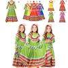 Game Themed Mexicana Dress For Stage Performance And Cultural Events