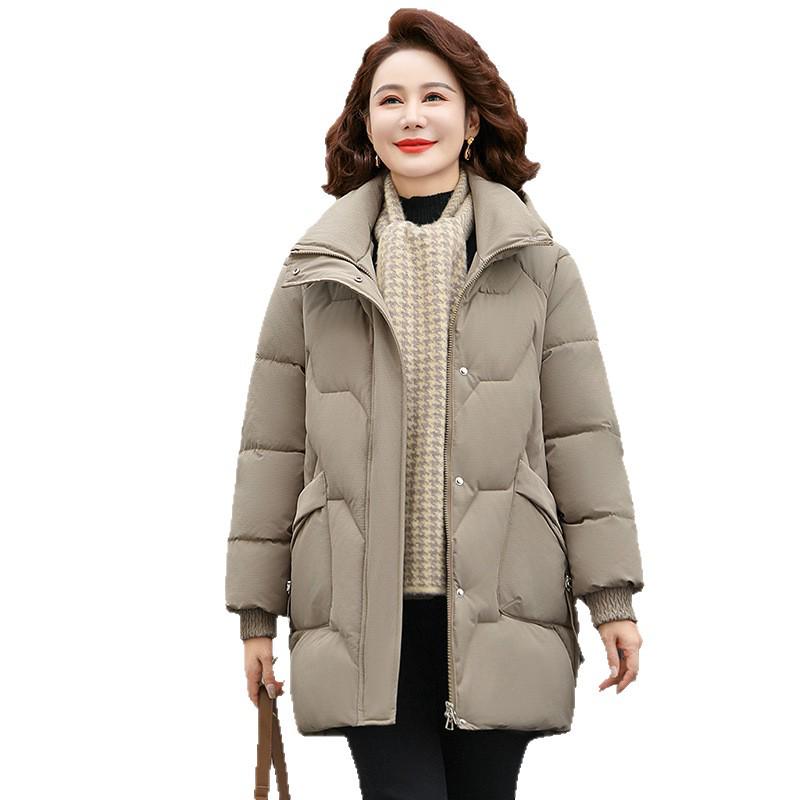Stylish 2025 Winter Warm Cotton Coat for Middle-Aged & Elderly Women