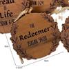 10Pcs Christmas Xmas Tree Hanging Pendant Christianity Wood Tree Decoration  Winter Home Decor