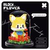 Children's DIY Rose Bouquet Building Blocks Set with Dust Cover - Creative and Educational Toy Ornament