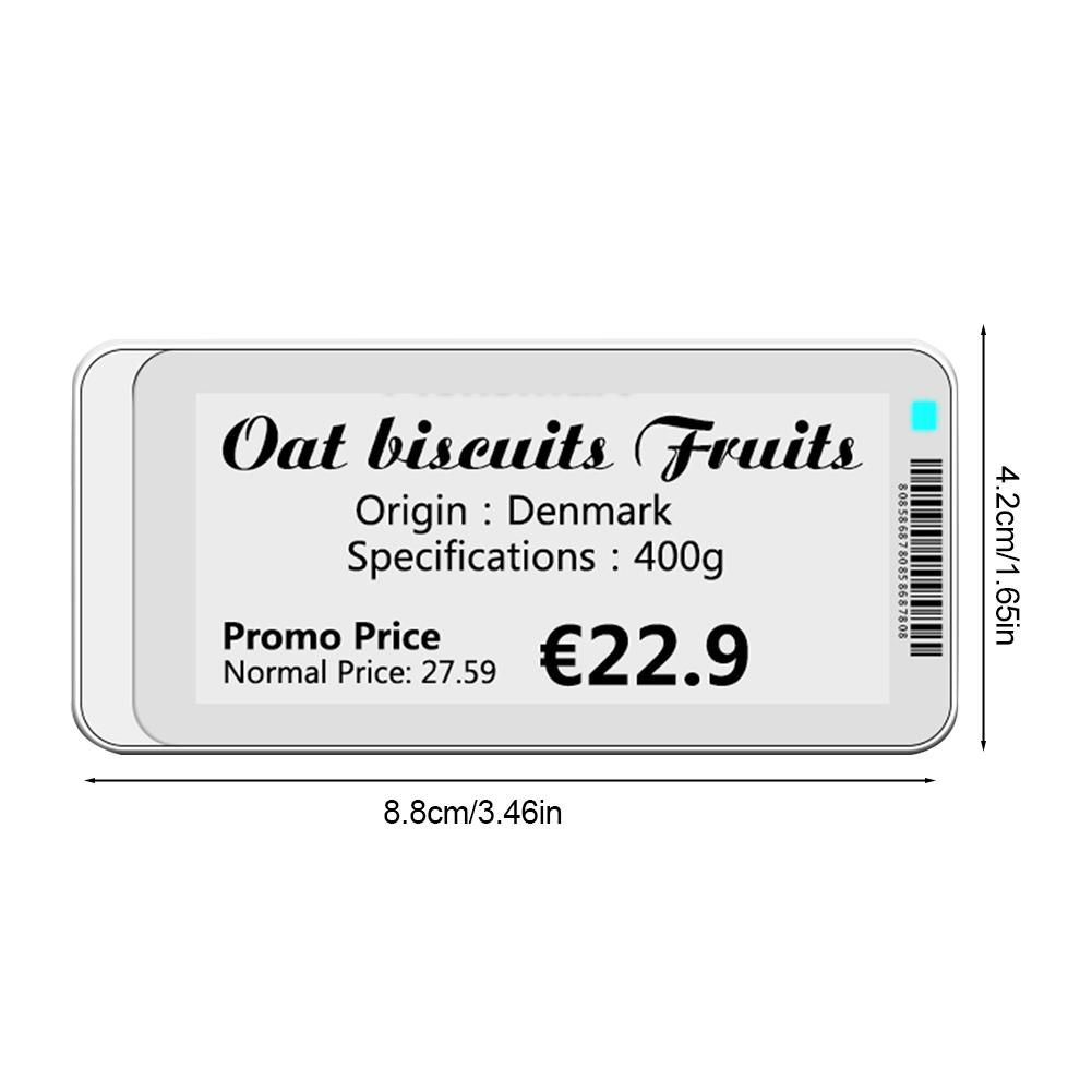 2.1" 2.9 " Electronic Price Tag ESL TFT Screen Shelf Label BT Version App Operating Software Epaper Module EInk Display Screen