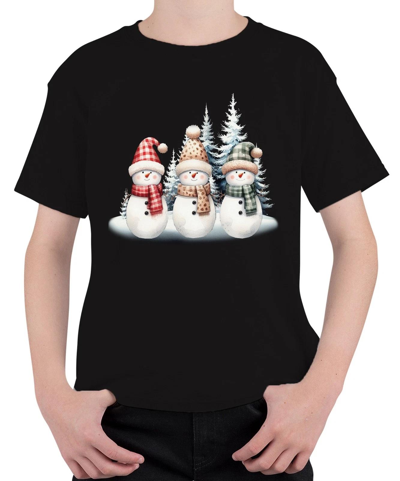 Schneemänner - Weihnachten Weihnachtsgeschenk Christmas Unisex Kinder T-Shirt L