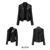 2024 Women's Slim PU Leather Motorcycle Jacket - New Autumn/Winter Short Coat