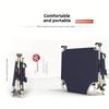 Single Foldable Bed for Office Nap Outdoor Camping Beach Emergency Use Lightweight Steel Frame Portable Lounge Chair