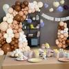 Brown Balloon Wreath Set Nude Coffee Bohemian Neutral Balloon Woodland Teddy Bear Theme