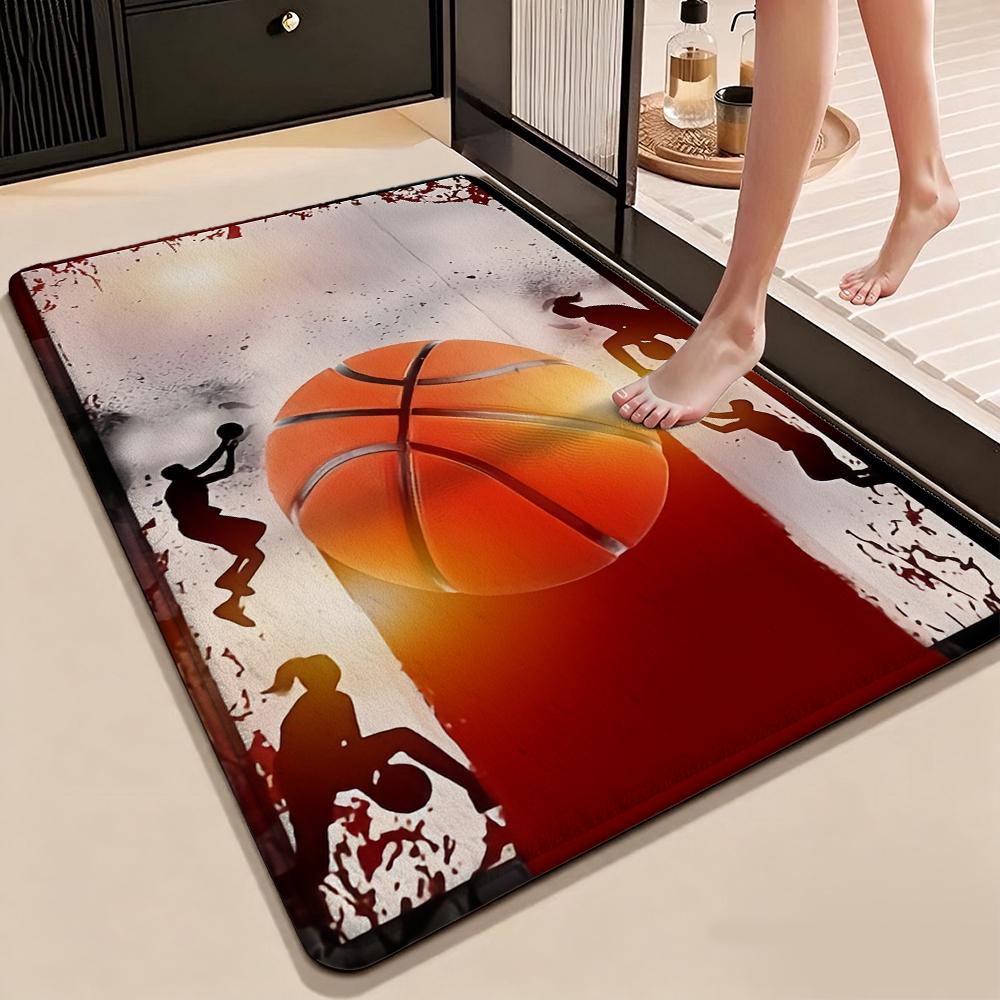 Basketball Court Rectangular Rug Allseason Carpet For Gaming Room Study Living Room Home Party Decor Christmas Gift