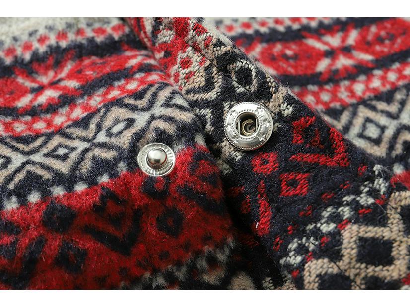 Herren Dickes Wollhemd mit Karomuster - Koreanischer Stil Trendige Langarmjacke für Teenager