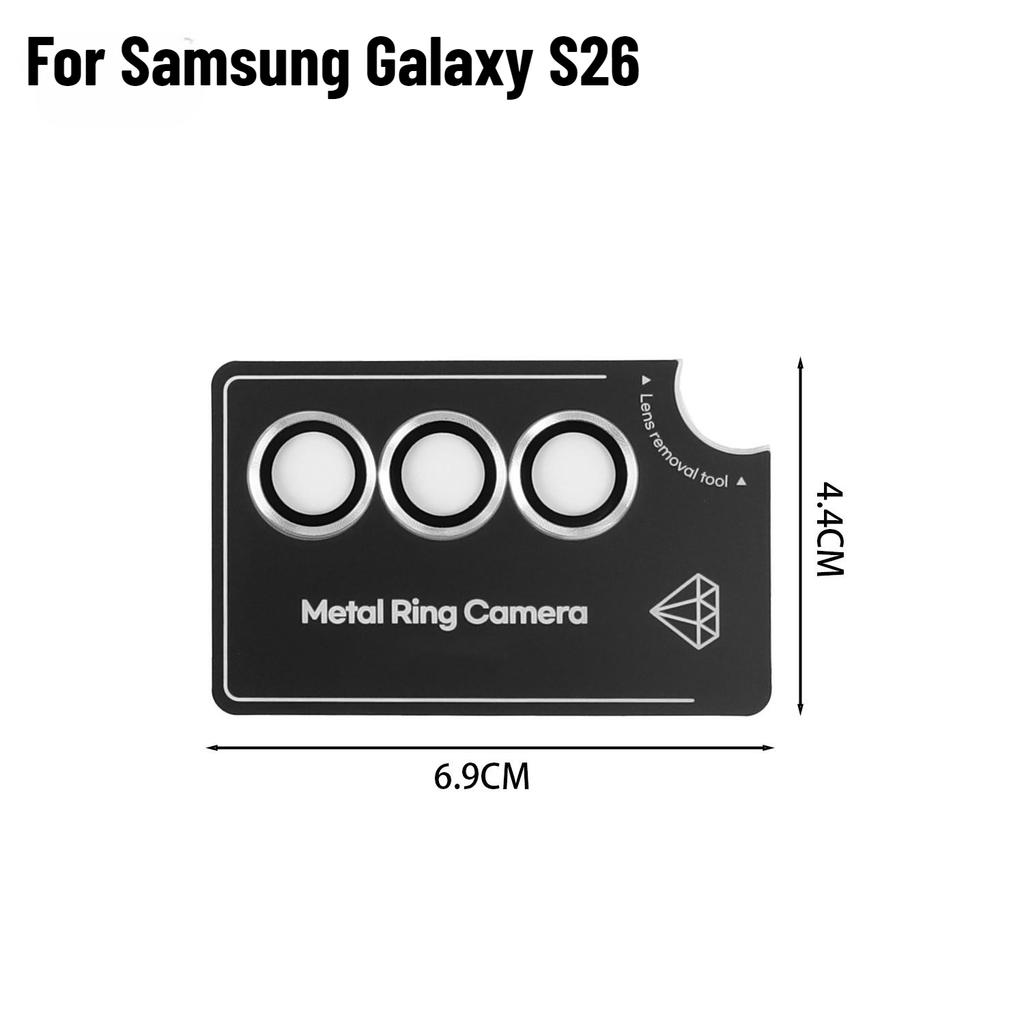for Samsung Galaxy S26 Ultra S26Plus S26+ S26U Camera Lens Protector Fim Tempered Glass Anti-scratch Metal Individual Ring Cap 4