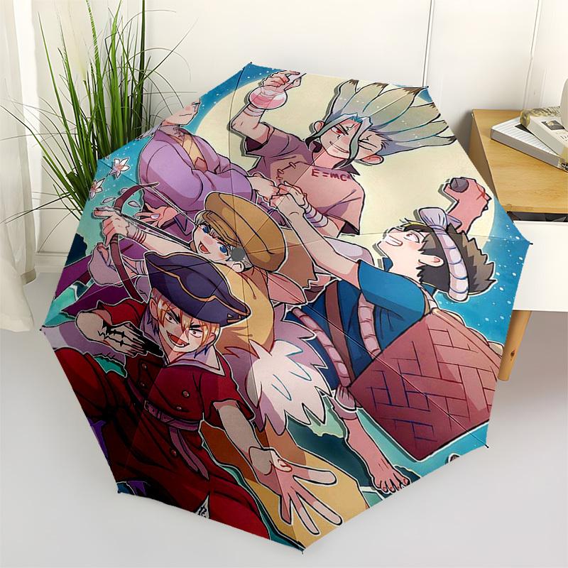 

1pc Outdoor Umbrella with Anime Characters | Automatic Opening & Closing | Portable 3-Fold Design | 8-Rib Iron Frame | Perfect Gift for Fans, Tra