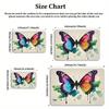 Colorful Butterfly Floral Area Rug,Non-Slip Soft Carpet for Living Room Bedroom,Cute Cartoon Decorative Floor Mat for Kids Room