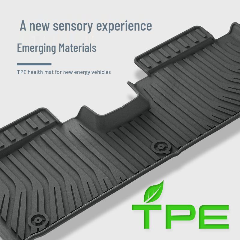 24 Deep Blue L07 Car Floor Mats - Dirt-Resistant, Custom-Fit, Eco-Friendly TPE Trunk and Floor Mats