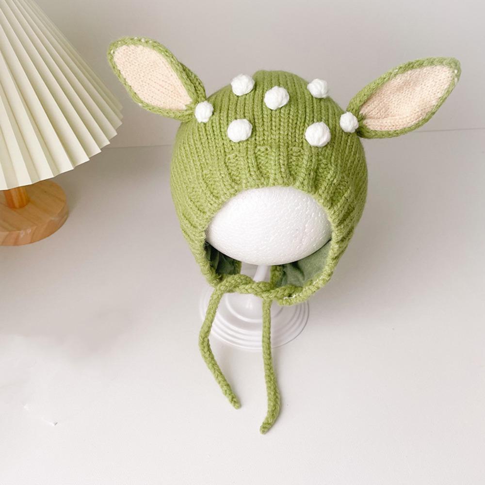 Teplá kojenecká pletená čepice Rozkošná dětská čepice Nové čepice pro miminka Jelenče Batole