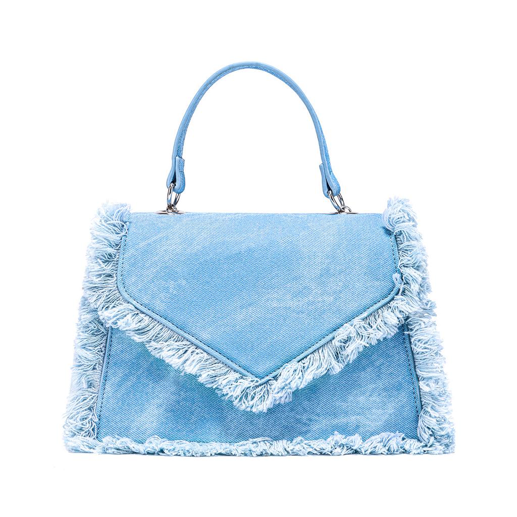 Fashion Women's Crossbody Bags Lady Tassel Shoulder Bags Female Casual Denim Handheld Messenger Bag New Trend Handbags