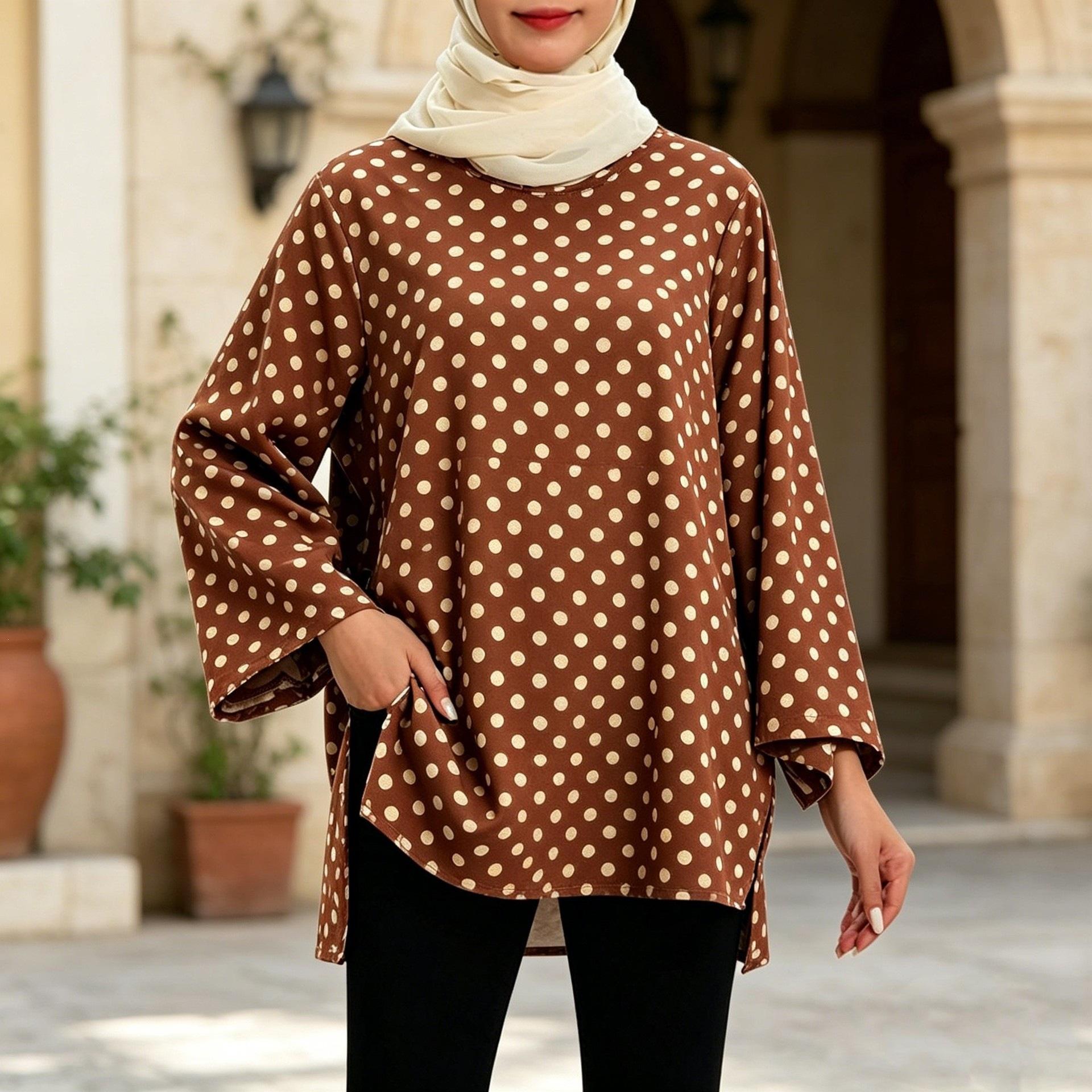 Striped loose shirt women s simple and versatile nine-quarter sleeve matching S