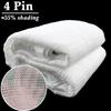 4Pin 55% Shading White Sun Shade Net Greenhouse Shading Cover Balcony Gazebo Sunshade Net Garden Succulent Plants Sun Shelter