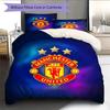 Set cu cuvertură și fețe de pernă Man Utd Decor Acasă Cadou de Ziua de Naștere (1 * husă de pilotă + 2 * fețe de pernă, fără miez)