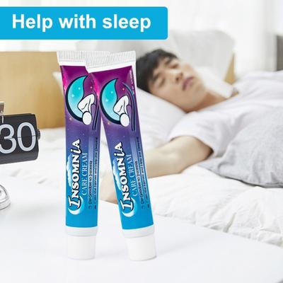 2Pcs Sleep Cream for Relaxation Deep Sleep Lavender Scent Calm Tension Soothe Mind Relieve Fatigue