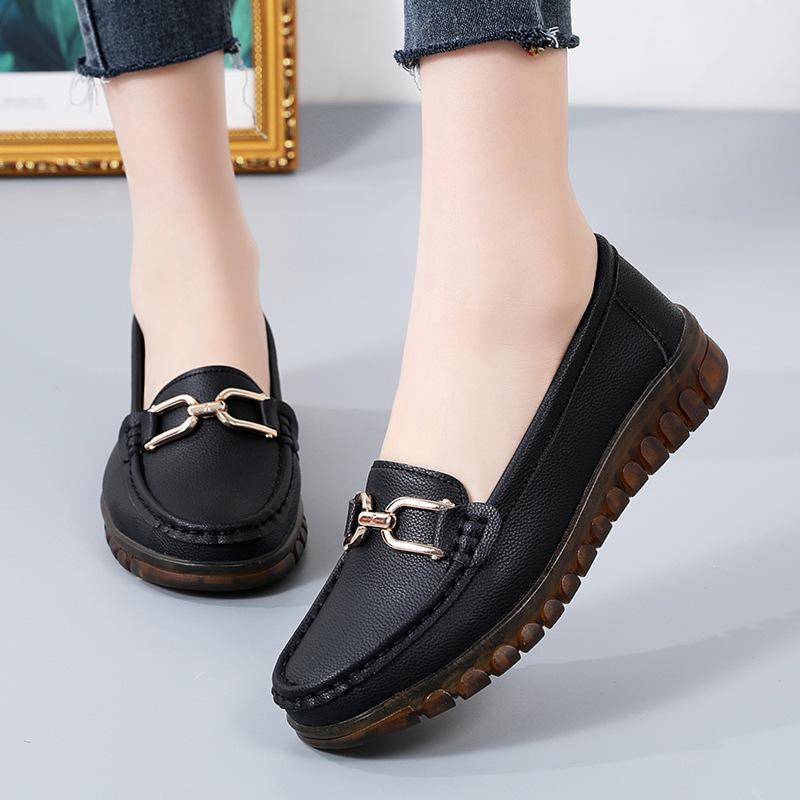 Dámské pohodlné PU kožené mokasíny Penny Ležérní Nazouváky Lehké vycházkové mokasíny Boty do lodiček pro ženy Pracovní obuv Pracovní šaty