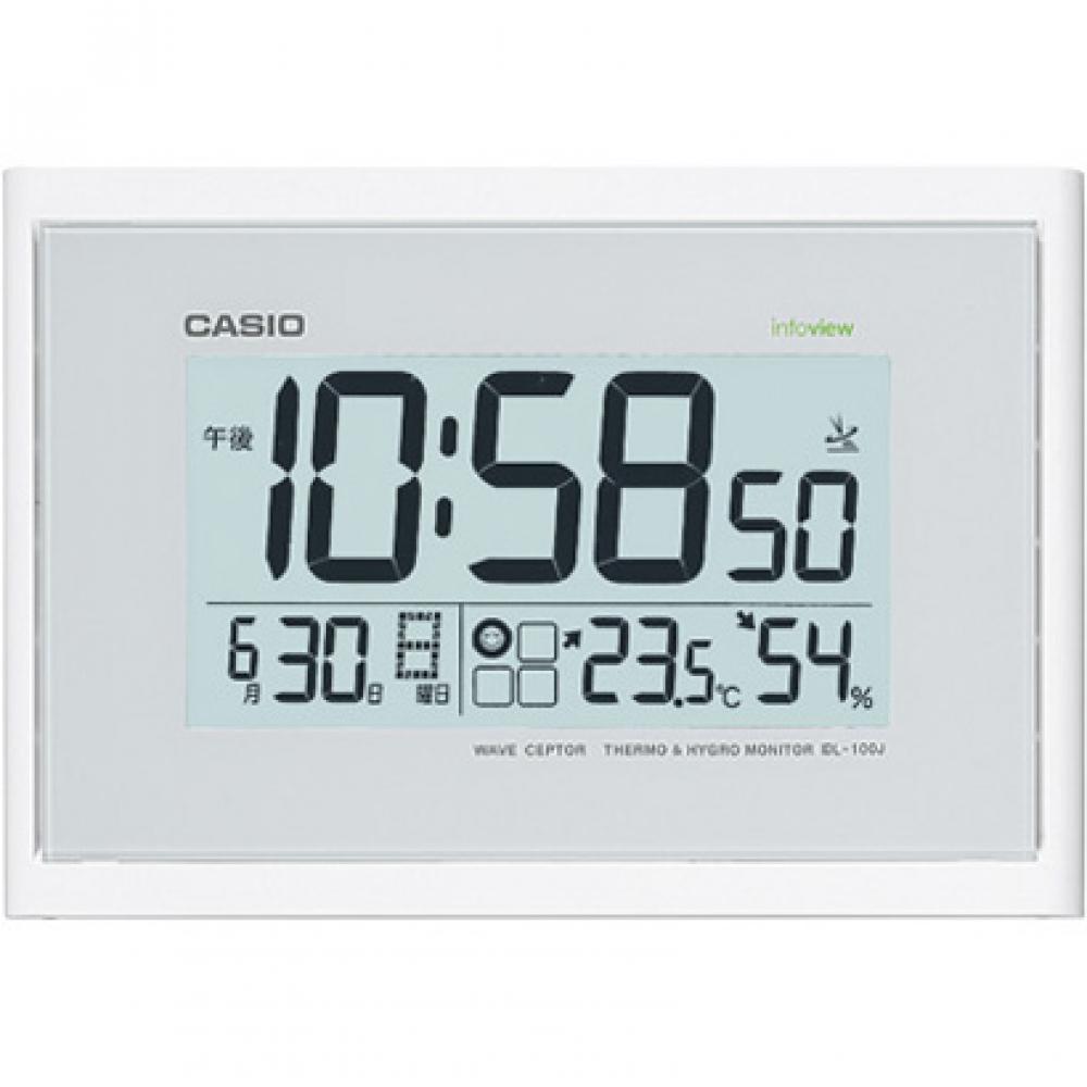 

CasioCASIO IDL-100J-7JF [Белые настенные радиоволновые часы с температурой и гигрометром]