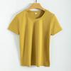 Silk Cotton T Shirt For Women Summer Breathable Casual Relaxed Fit Plain Style