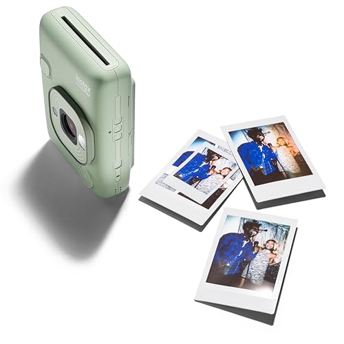 Fujifilm Instax Mini LiPlay Instant Camera/Smartphone Printer, Green (INS LIPLAY C GREEN VN), Perfect for Christmas or New Year's Gifts