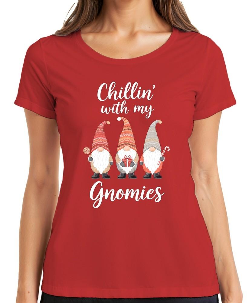 Chillin With My Gnomies Christmas Xmas Gnome Gnome Fun Unisexs TShirt