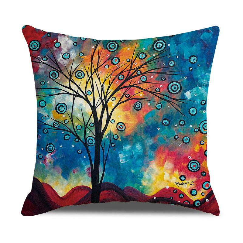 Printed Pillowcases, Linen Pillows, Sofa Pillows, Home Decoration Pillows