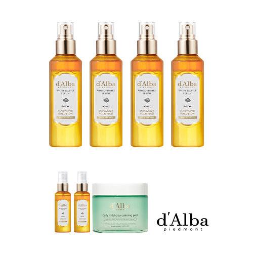 d'Alba Weißes Trüffel Royal Intensivserum (4 Flaschen, 100ml) + 2 Flaschen, 60ml + 1 Cica Beruhigungspad_671811