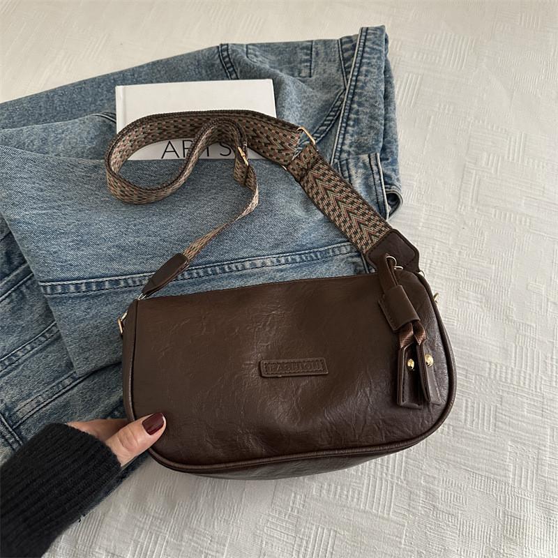 Trendy Pillow Bag For Women In Black Khaki And Brown Stylish Soft Pu Material