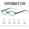 Retro Y2K Ovale Rahmen Brille Tragbar Blaulichtfilter Damenbrille Cosplay Kleine Rahmen Brille