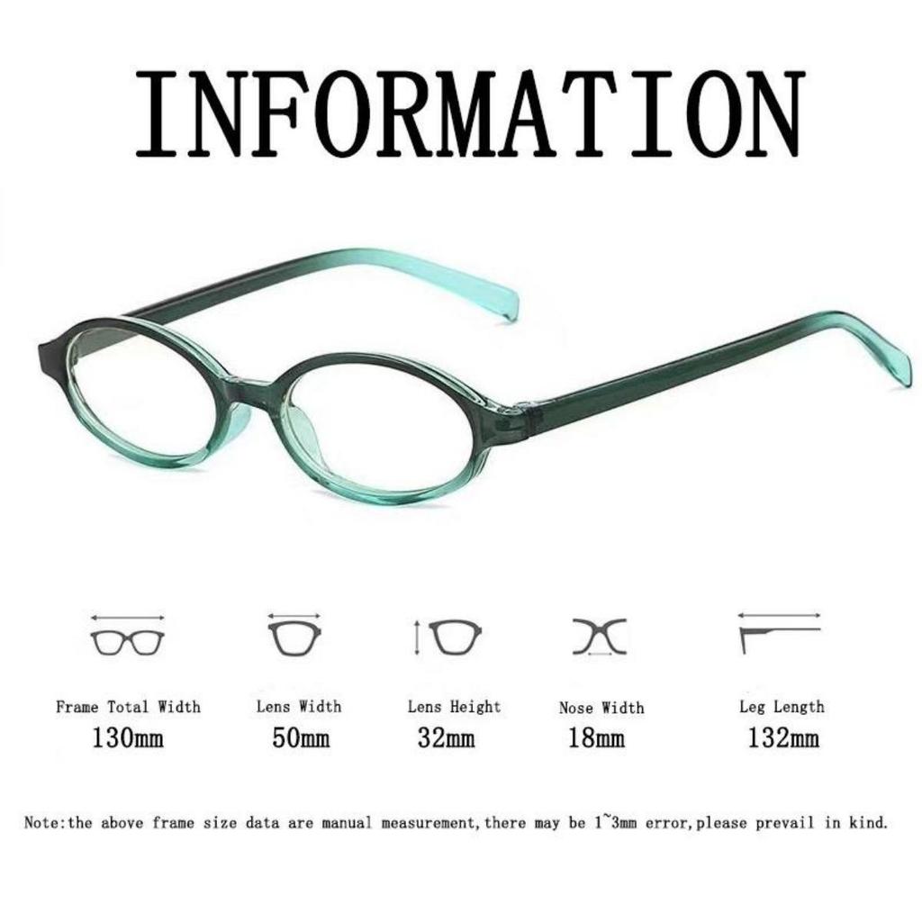 Retro Y2K Ovale Rahmen Brille Tragbar Blaulichtfilter Damenbrille Cosplay Kleine Rahmen Brille