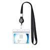 1pc Bus Card Sleeve Case Transparent Staff ID Work Card Cover with Lanyard Exhibition Name Badge Holder Neck Strap Pass Access