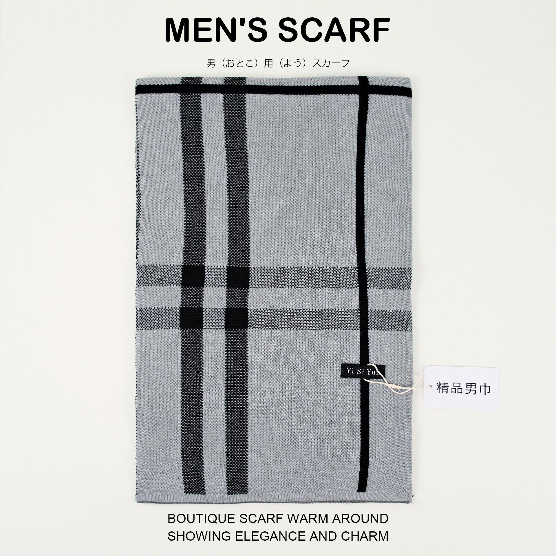 

Мужской классический зимний шарф на ощупь как кашемир Зимние шарфы Длинный формальный мягкий шарф для мужчин Повседневные шарфы Роскошный клетчатый шарф One size