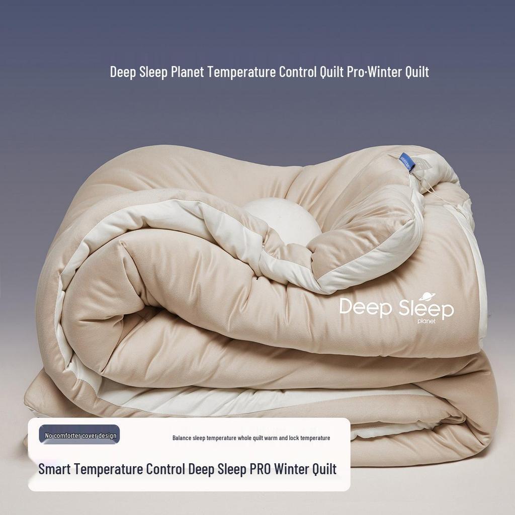 Deep Sleep Temperature-Control Knit Cotton Quilt, All-Season, Thickened for Autumn/Winter