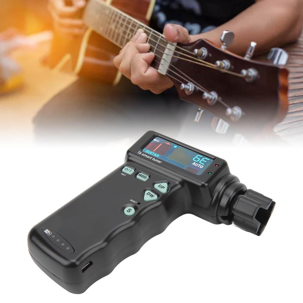 Automatischer Gitarrenwickler, Farbdisplay, 2600 mA, schnelle Akustikgitarren, automatischer Tuner für Gitarre, Ukulele