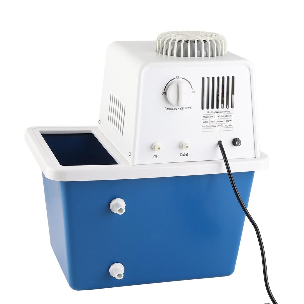 Circulating Water Vacuum Pump for Research Equipment PTFE Type Lift 8 Meters 180W 60L minUS Plug 110V