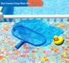 Complete Outdoor Swimming Pool Cleaning Set with Skimmer and Scoop Net for Families.
