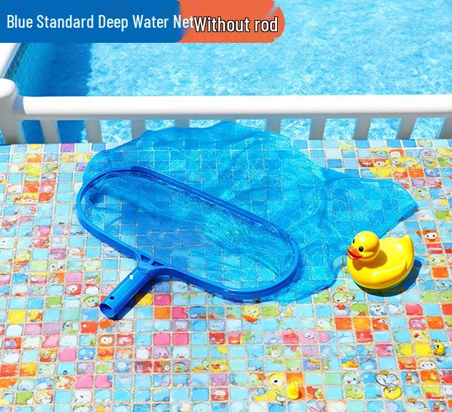 Complete Outdoor Swimming Pool Cleaning Set with Skimmer and Scoop Net for Families.