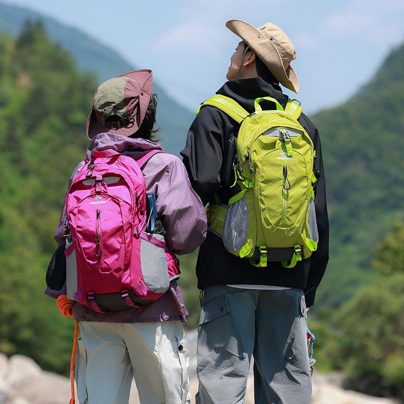 Outdoor Hiking Backpack With Waterproof Nylon And Breathable Design For Men And Women