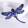 SKEDS High-end Women Men Fashion Crystal Dragonfly Boutique Badges Brooch Luxury Heavy Industry Rhinestone Pin Buckles For Lady