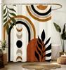 Shower Curtain for Bathroom Stall Boho Modern Cute Aesthetic Decorative Girly Waterproof Unique Cats Flowers Girls Chic Print