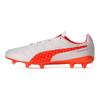 Puma King Platinum 21 Rally FG/AG Fabric Low-Top Soccer Shoes Men Soccer Shoes White Orange 107109-01