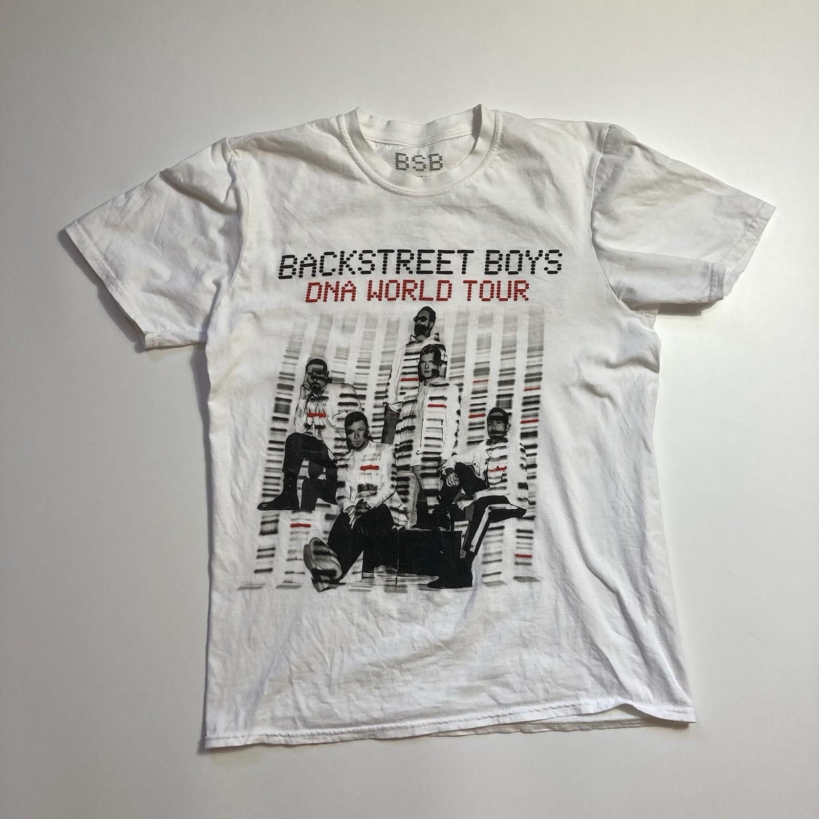 backstreet boys dna tour pop rock rap band tee size medium XL