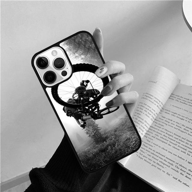 Sport Mountain Bike Cycling Art Phone Case Cover for iPhone 17 Air 16 15 14 13 11 12 Pro Max Plus Shell Coque